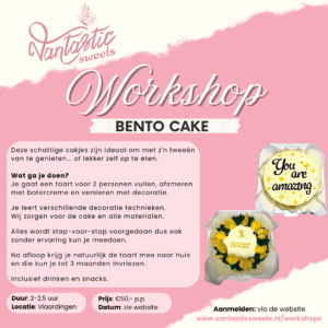 workshop taart taarten bestellen cupcake vlaardingen schiedam rotterdam workshops 1-op1
