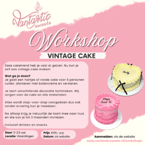 workshop taart taarten bestellen cupcake vlaardingen schiedam rotterdam workshops 1-op1