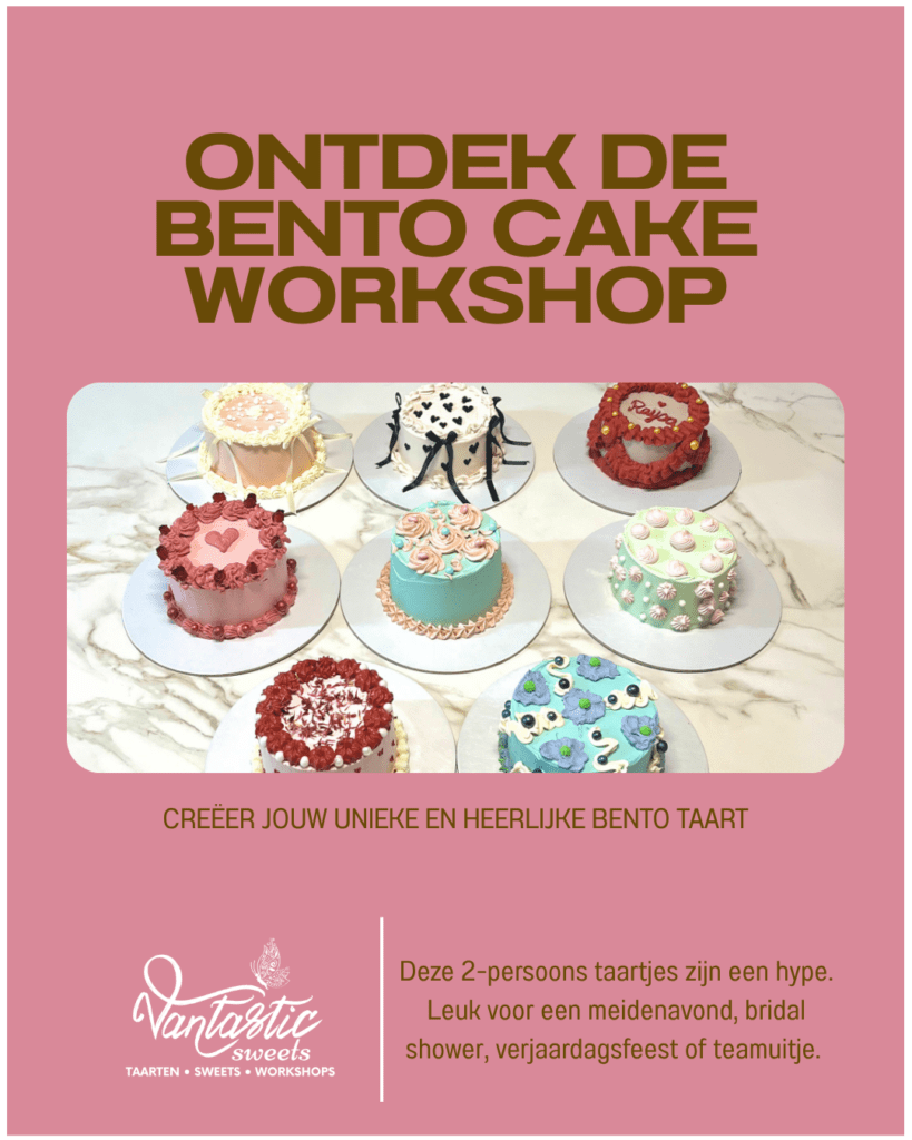 taart cake bestellen rotterdam cupcakes ouder kind workshop bento kinderworkshop sweets taartenworkshop