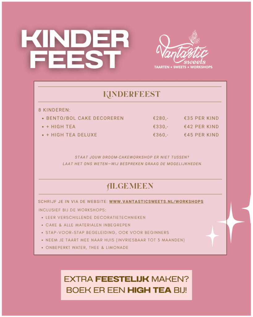 taart cake bestellen rotterdam cupcakes ouder kind workshop bento kinderworkshop sweets taartenworkshop