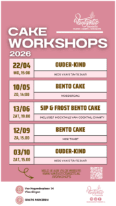 taart cake bestellen rotterdam cupcakes ouder kind workshop bento kinderworkshop sweets taartenworkshop